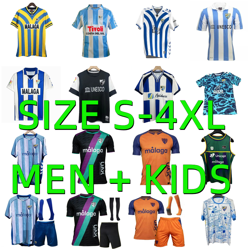 25 26 CAMISETA BUSTINZA Malaga Soccer Jerseys 2025 2026 MALAGUISTA M. JUANDE RAMON FEBAS Football Shirt camiseta de fUtbol 95 96 97 98 99 05 06 12 13 retro ISCO Men kids kit