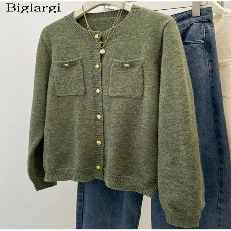 Plus Size Autumn Long Sleeve Cardigan Women Korean Style Loose Casual Ladies Cardigans Fashion Woman Sweaters Coats 241211