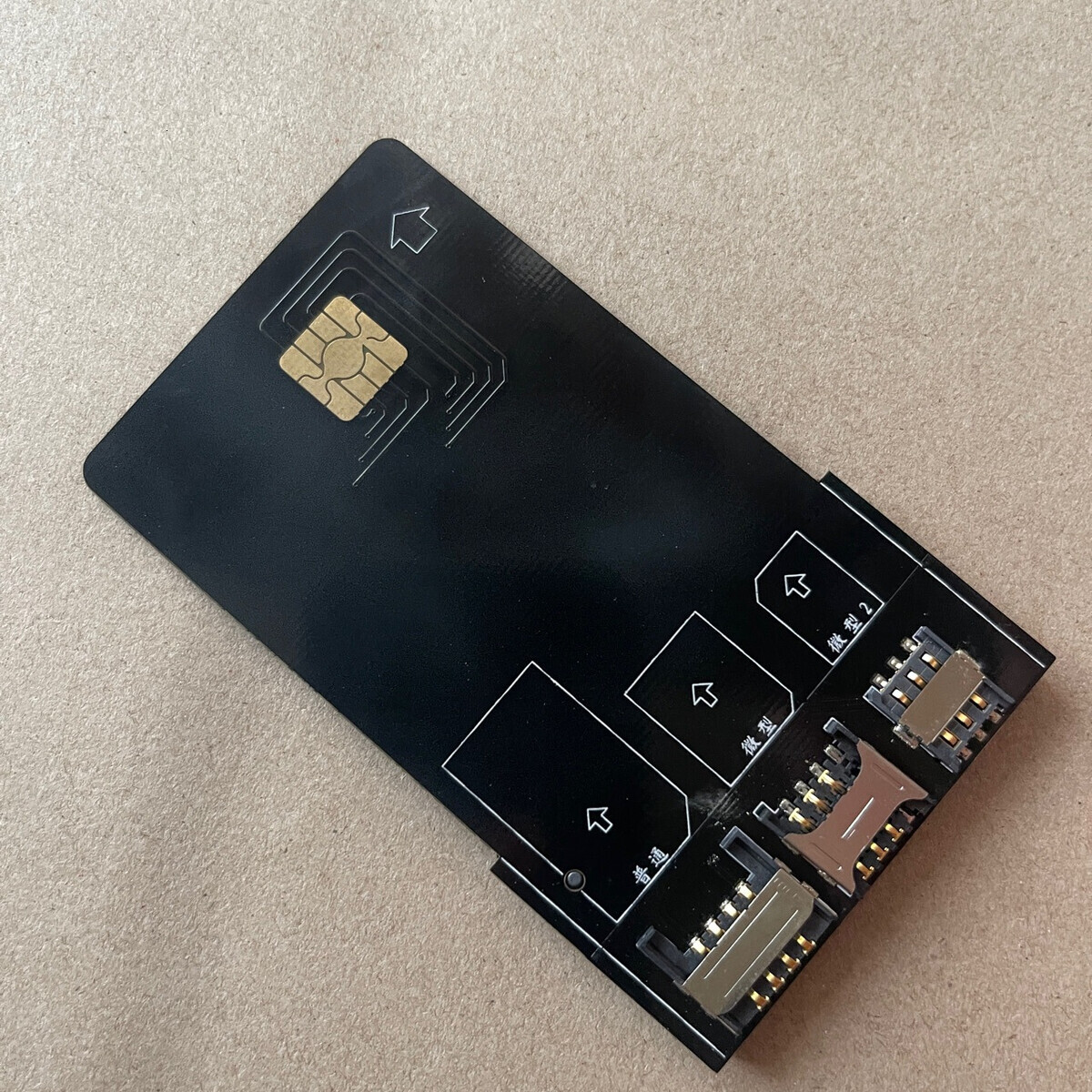 Gold plating process 4G5GsmartcardNONASIM contact smart card adapter card multi frequency compatibility