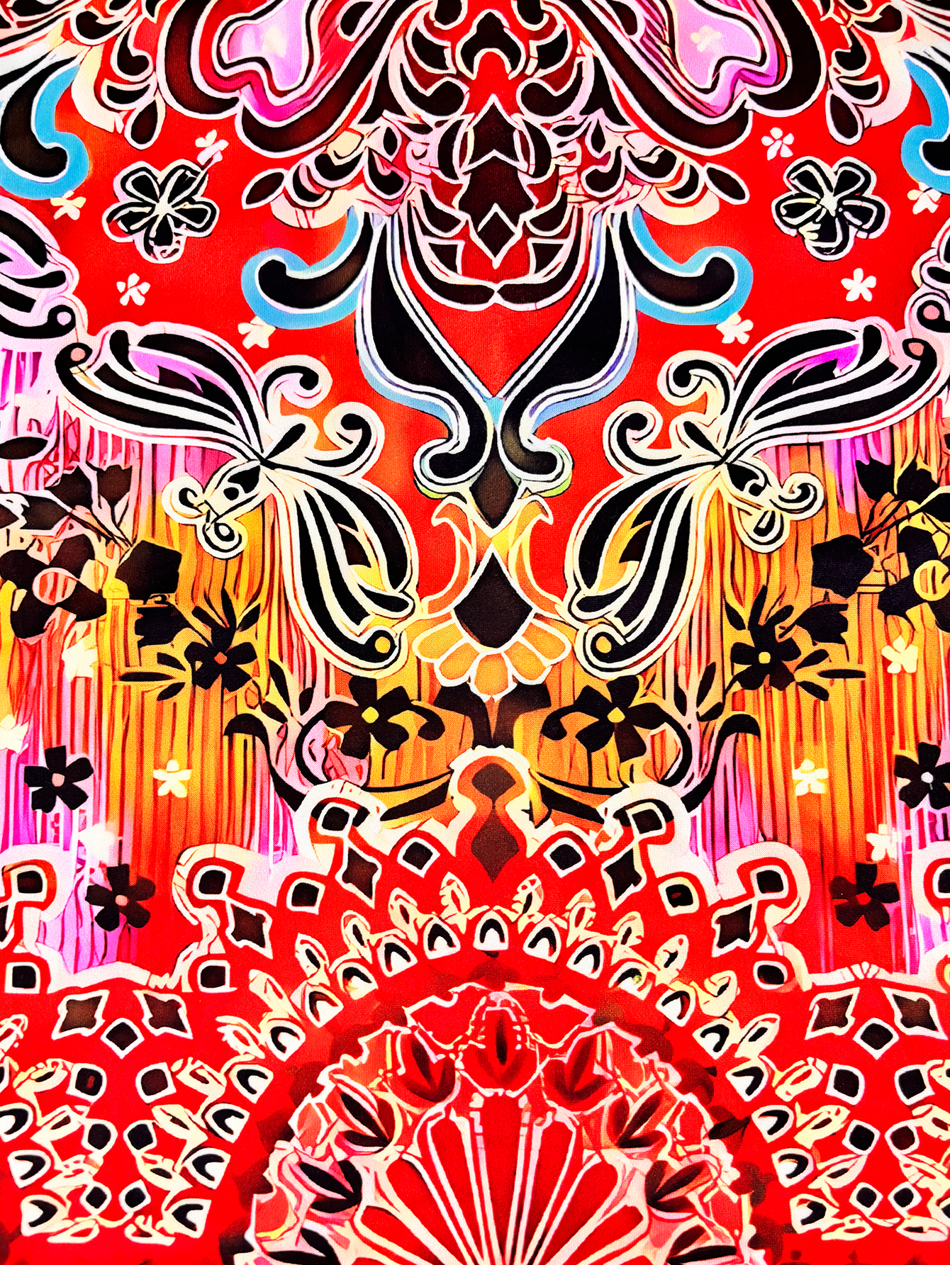 Women's Autumn Winter New Printed Long - Sleeve Loose Top - Casual Vacation & Loungewear Mixed - Color Top-CF52855