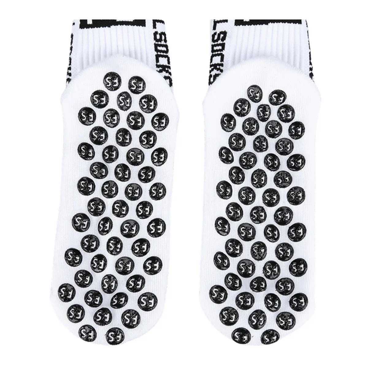 41Pair New Style FS Football Socks Round Silicone Suction Cup Grip Anti Slip Soccer Socks Sports Men Women Baseball Rugby SockW251011