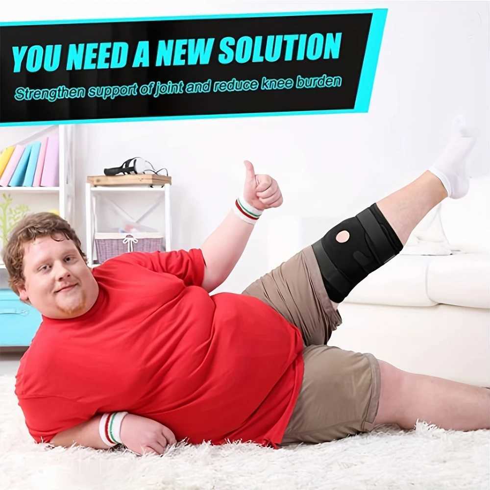 1pc Plus Size Knee Brace for Men Women Patella Gel Pads Side Stabilizers for ACL Meniscus Tear ArthritisInjury Recovery C251011