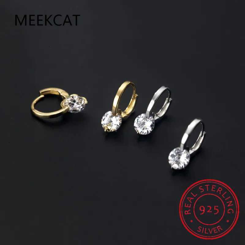 Solitaire 1ct D Moissanite Earrings for Wen 2023 Diamond Sterling Silver Hoop Earrings 925 Drop Earrings Girls 14k Gold Plated X251011