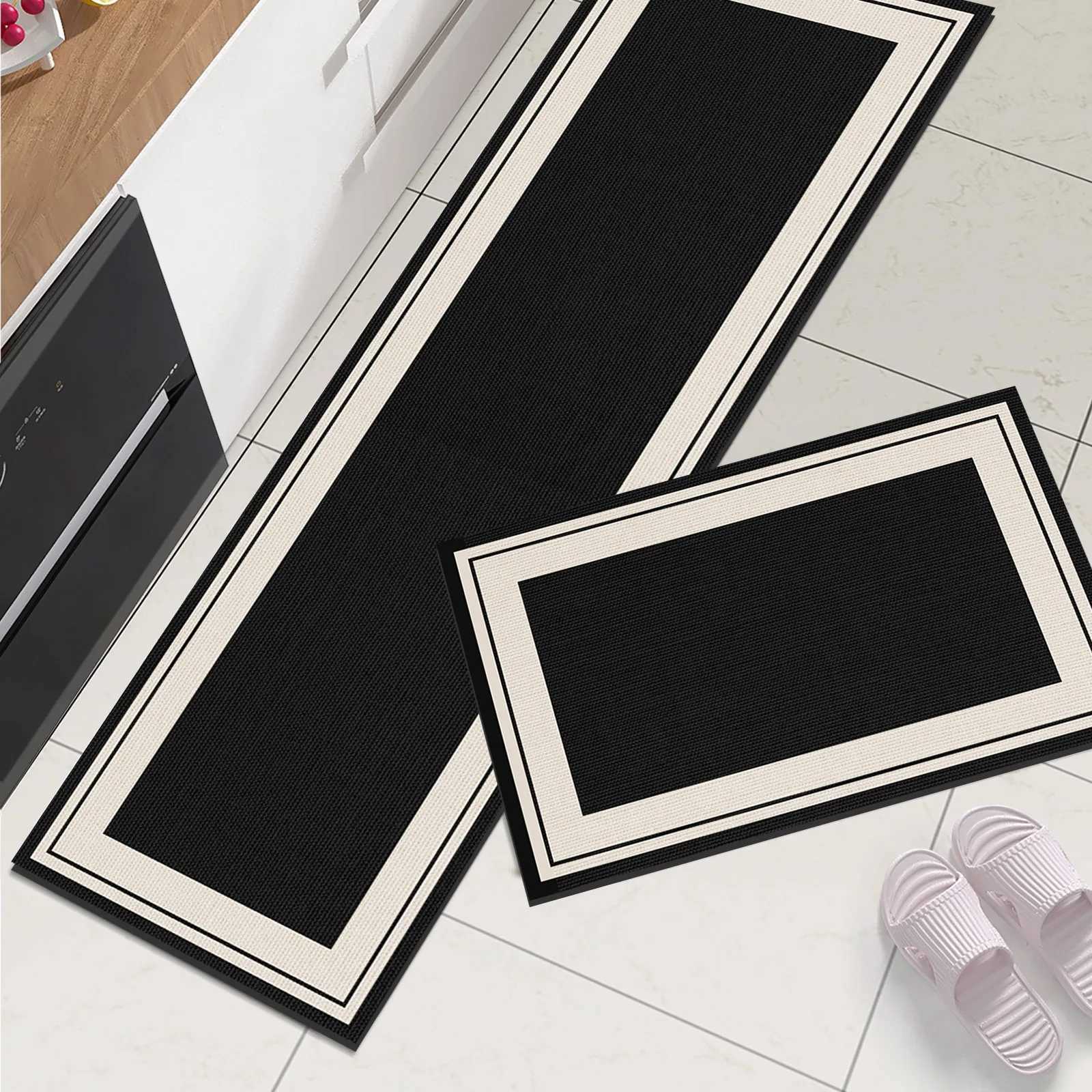 Retro Vintage Kitchen Mat Foot Mats NonSlip tite Bathro Rugs Carpet For Living Ro Absorbent Laundry Rug Doormat H251011