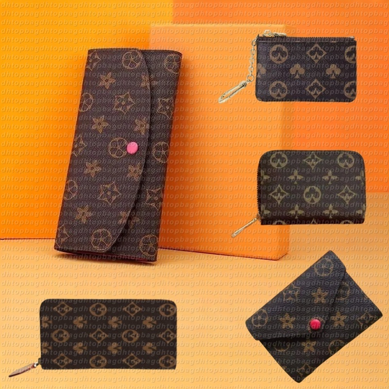 Genuine Leather Luxury Wallet Designer Card Holder Men Women Key Coin Purse Zipper Designers Wallet Brand Clutch Pocket Purse with Box