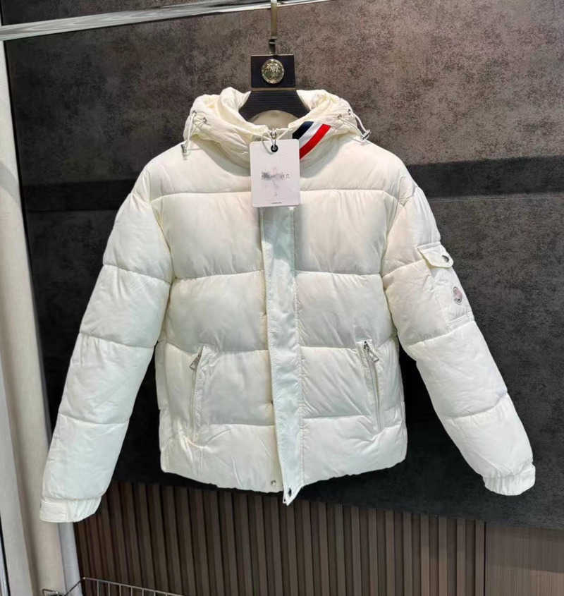 New Color Stripe Windproof Thickened Cotton Jacket Unisex Glossy Warm WashFree Hooded Coat 3 L25101184AW