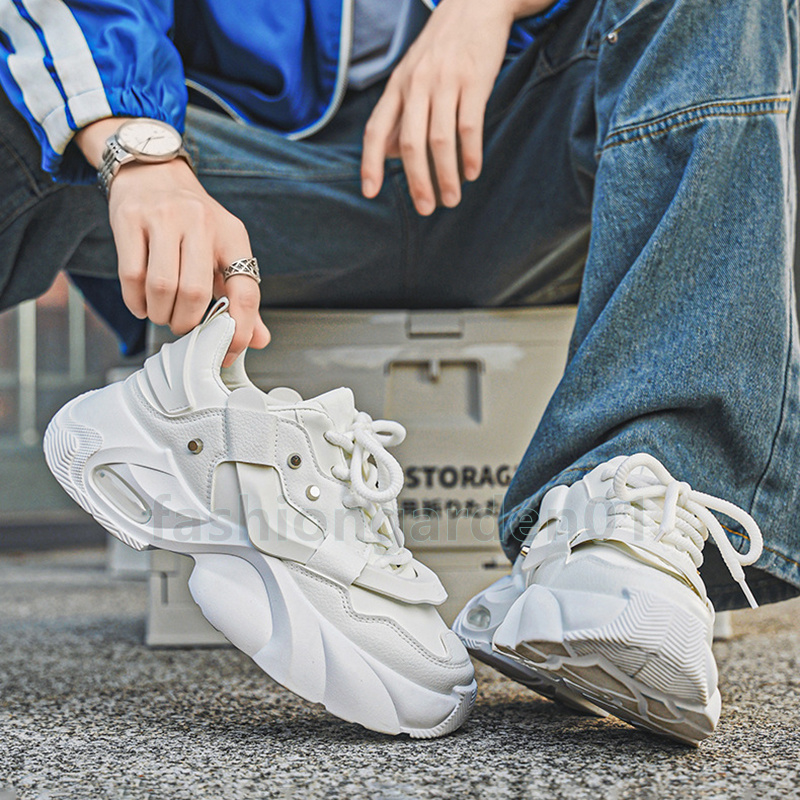 Versatile Designer Shoes Fashion mens shoes White Black runners sneakers Shock-absorbing Elevated Supportive Thick-soled trainers Size 39-46