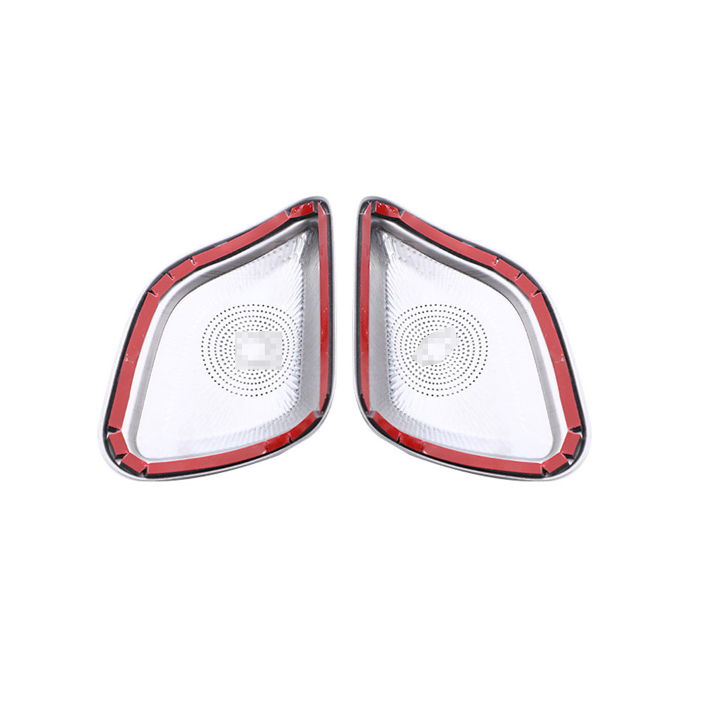 Car Stainless Steel Door Tweeter Speaker Cover Decoration Trim for Mercedes-Benz GLE350 W167 GLE450 Coupe 53 AMG 63 AMG GLS450 X167 580 2020-25 Interi