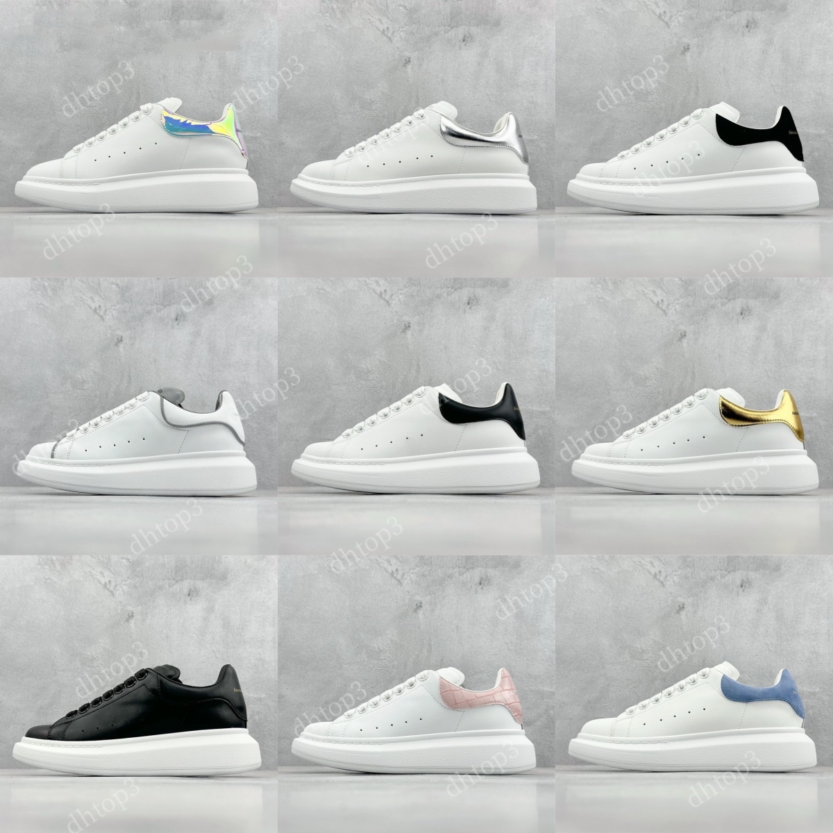 designer Sneakers Casual Shoes Leather Trainers Oversized Sneakers women's Flats Platform Shoes White Black Luxury Loafers Velvet Suede Women Lace Up Men size35-45