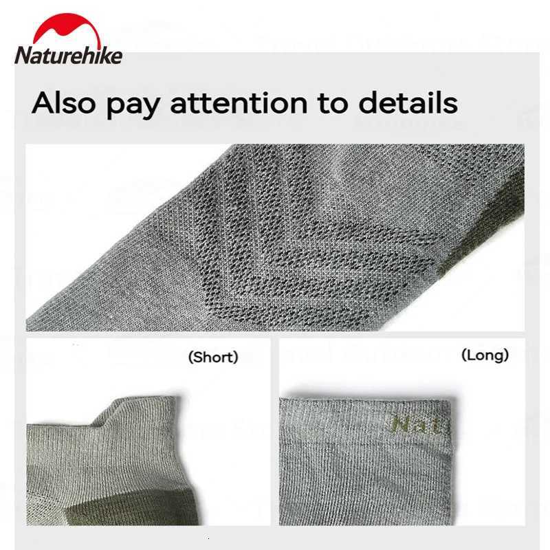 Naturehike Quick Drying Sport Socks Men Women Cycling Short Barrel Medium Barrel Socks Outdoor Mountaineering Antibacterial SockW251011