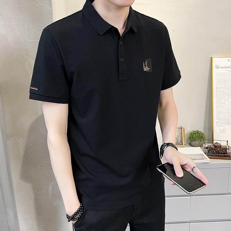 2025 Summer New Trendy Brand Embroidered Polo Shirt Men's Ice Silk Pique Mesh Designer Hoodie Turn-down Designer Shirt Collar Short Sleeve T-shirt Top