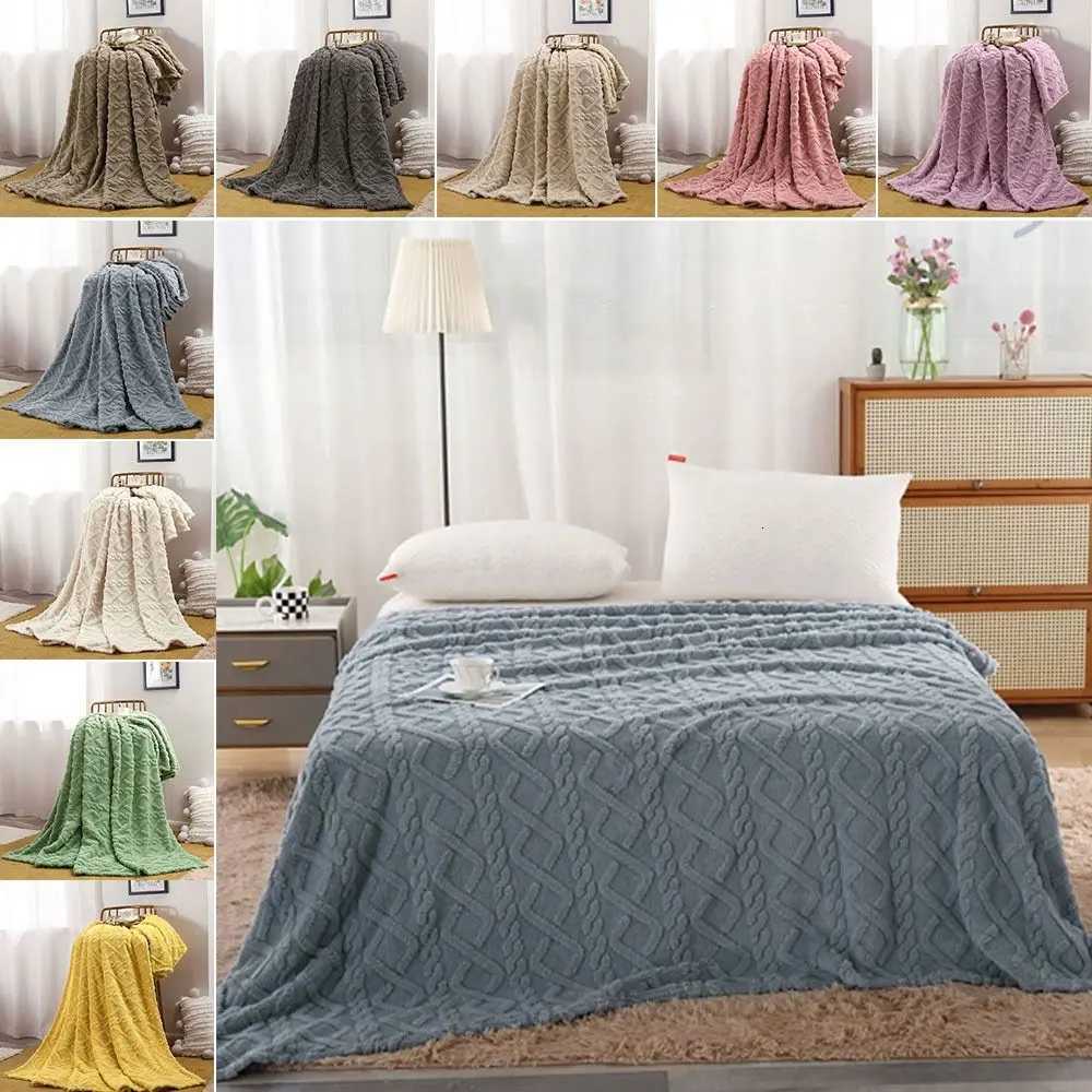 Throw Blanket for Couch Flannel Fleece Throw Blanket Machine Washable 70 100cm Bed Blanket Warm Plush Blanket for Bedroom C251011