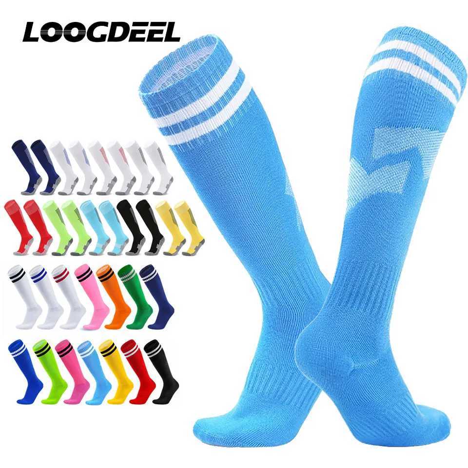 Loogdeel Soccer Socks Stretchy Compression Knee High Tube Socks Men Women Teens Kid Breathable Football Athletic Sports SocksW251011