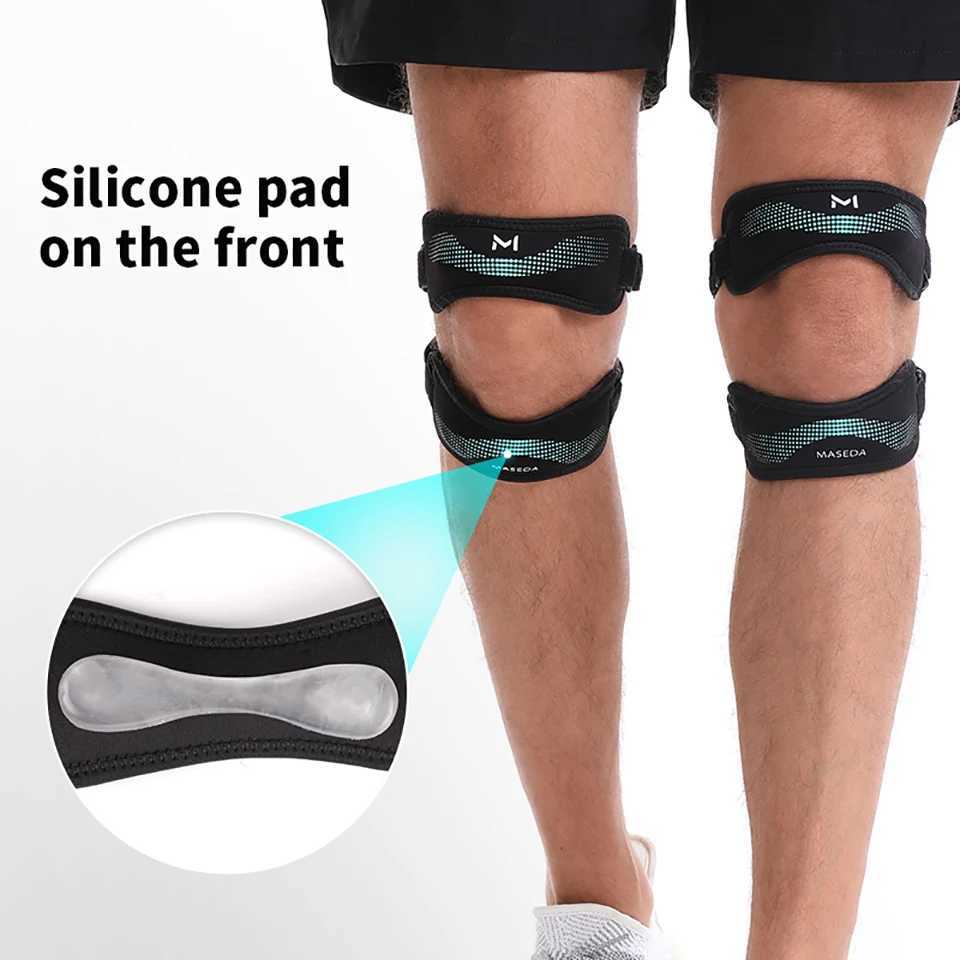 GTUBIKE 1PCS Upgraded With Double Patella Straps Anti Slip Silicone Sports Knee Pads That Are AdjustableStableShockAbsorbing C251011