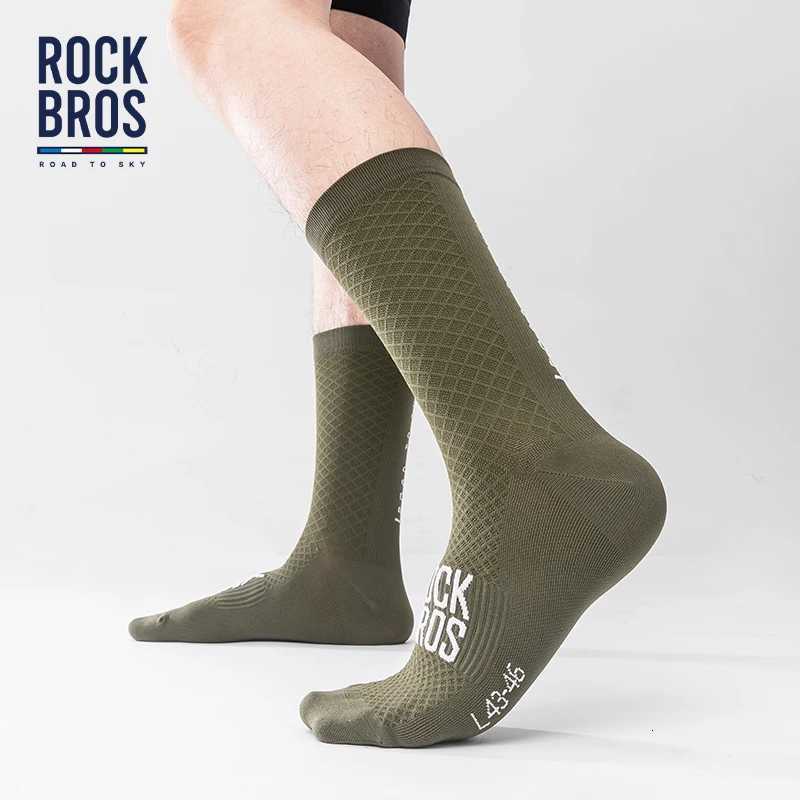 ROCKBROS Cycling Socks Breathable Professional Sport Socks Comfortable Highelastic Outdoor Bicycle Socks shockabsorbing 2PairsW251011