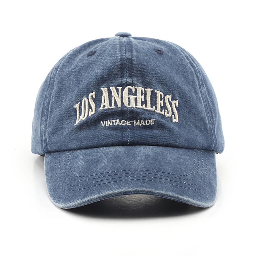 FS Winter Blue Green Denim Caps For Men Women Vintage American Street Hip Hop Baseball Cap Trucker Hats Casquette Femme 250925