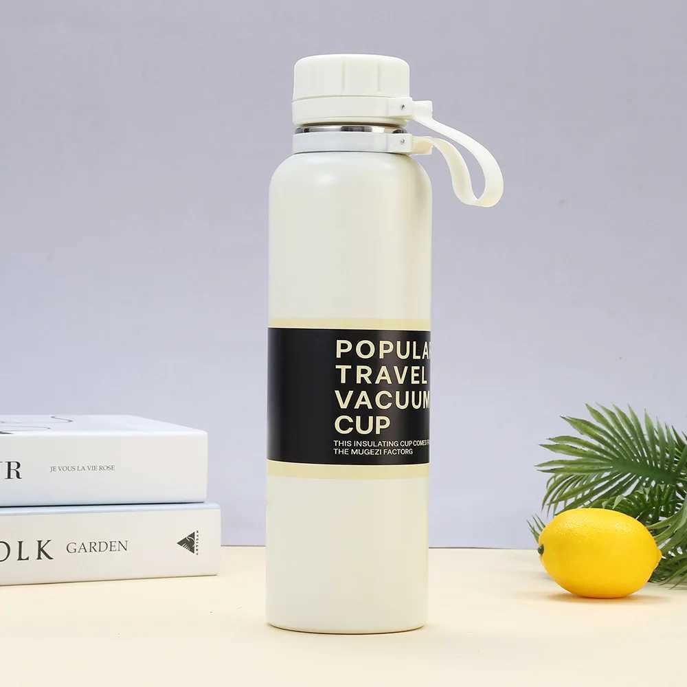 650ML 850ML 1100ML Thermos Double Stainless Steel Sport Vacuum Flask Outdoor Climbing Fitness Thermal Bottle Tea Insulation Cup C251011 W260226