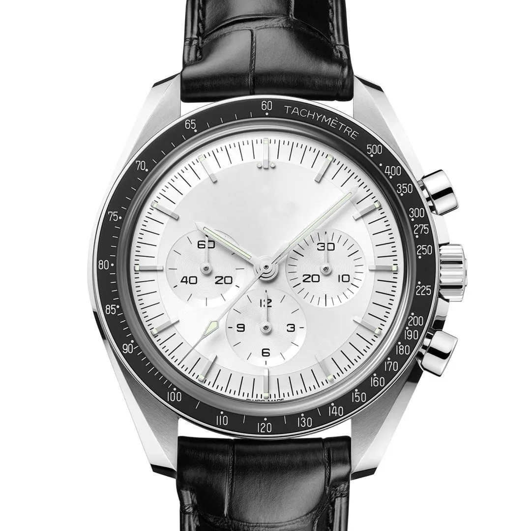 U1 Top AAA V3 Ceramic Bezel Moon Men's Watch Speed Racing Orologio Sapphire Men Watch Automatic Movement Swiss Watch Fashion Mechanical Montre De