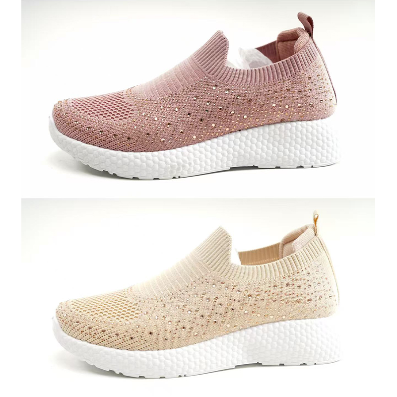 Lightweight Customized Spring/Autumn Walking Shoes with Woven Mesh Design