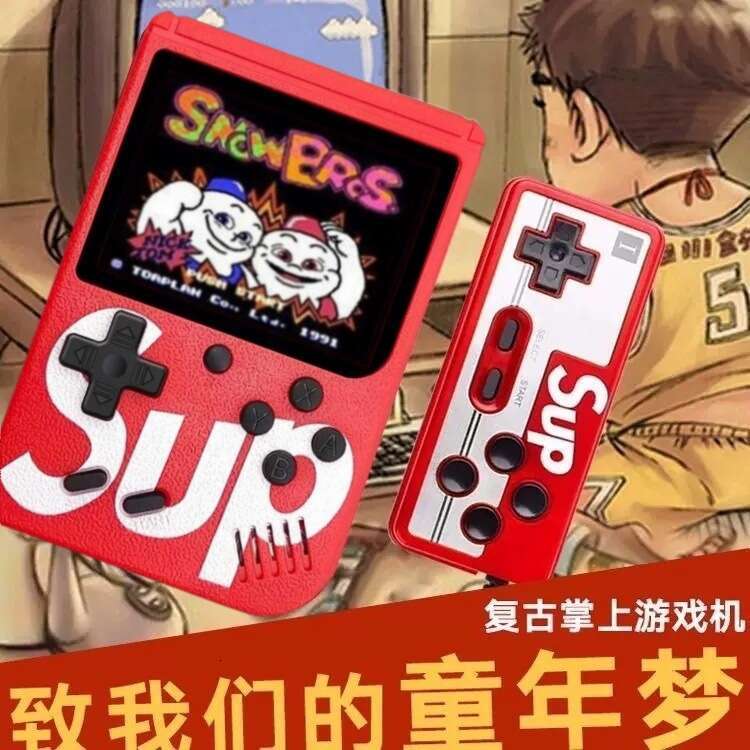 Handheld Sup Mini Portable Game Console Retro Two-Player Battle TV Screen Projection Home Use 400-in-1 2