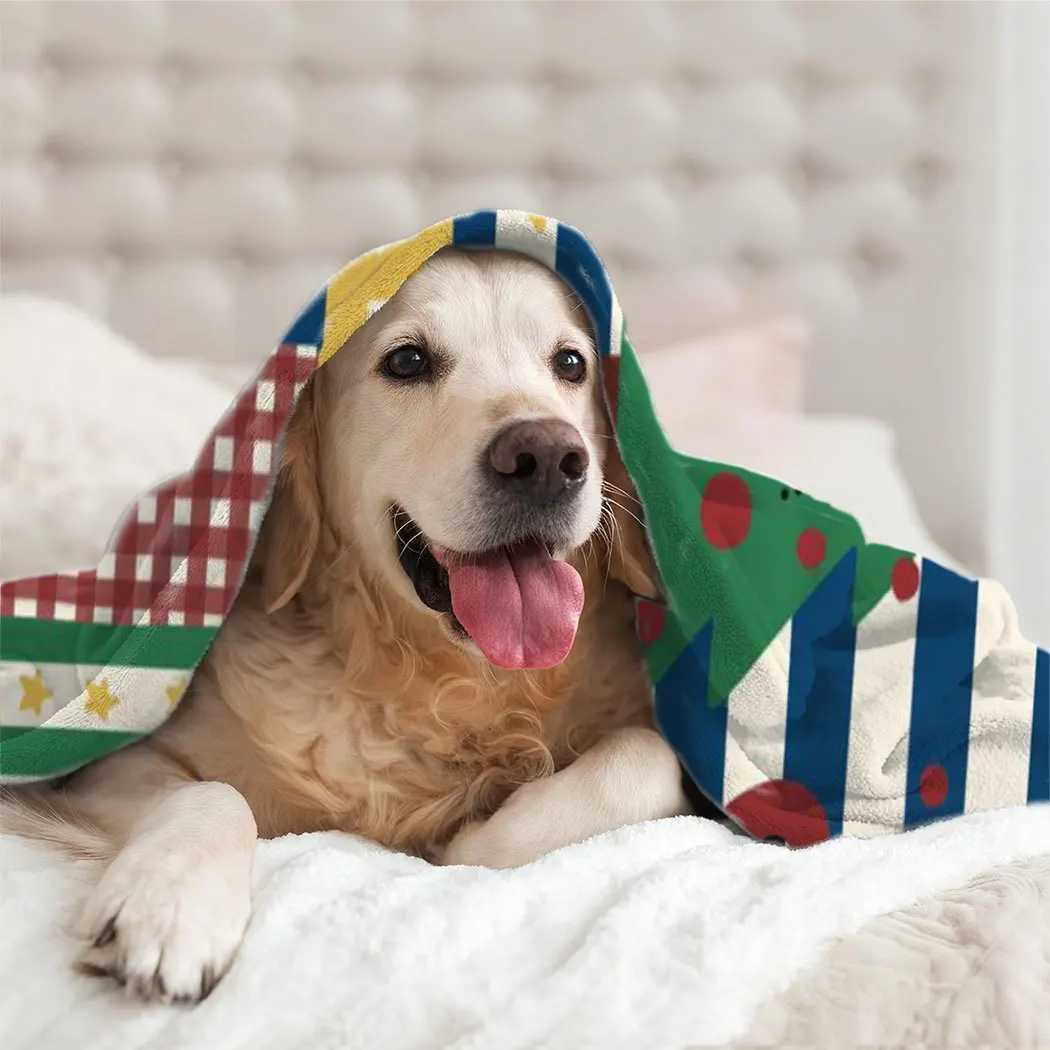 Christmas cartoon collage Printed Blanket for Sofa Travel Camping Living Room Office Conditioning Blanket for All Seasons Gifts C251011