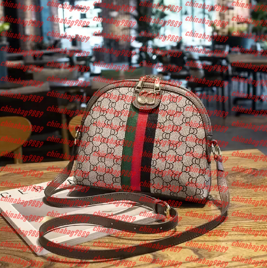 New Men Women Luxury Designer Shoulder Bags Women Shell Bag Canvas Leather Handbags Ladies Tote Womens Purse Messenger Bags