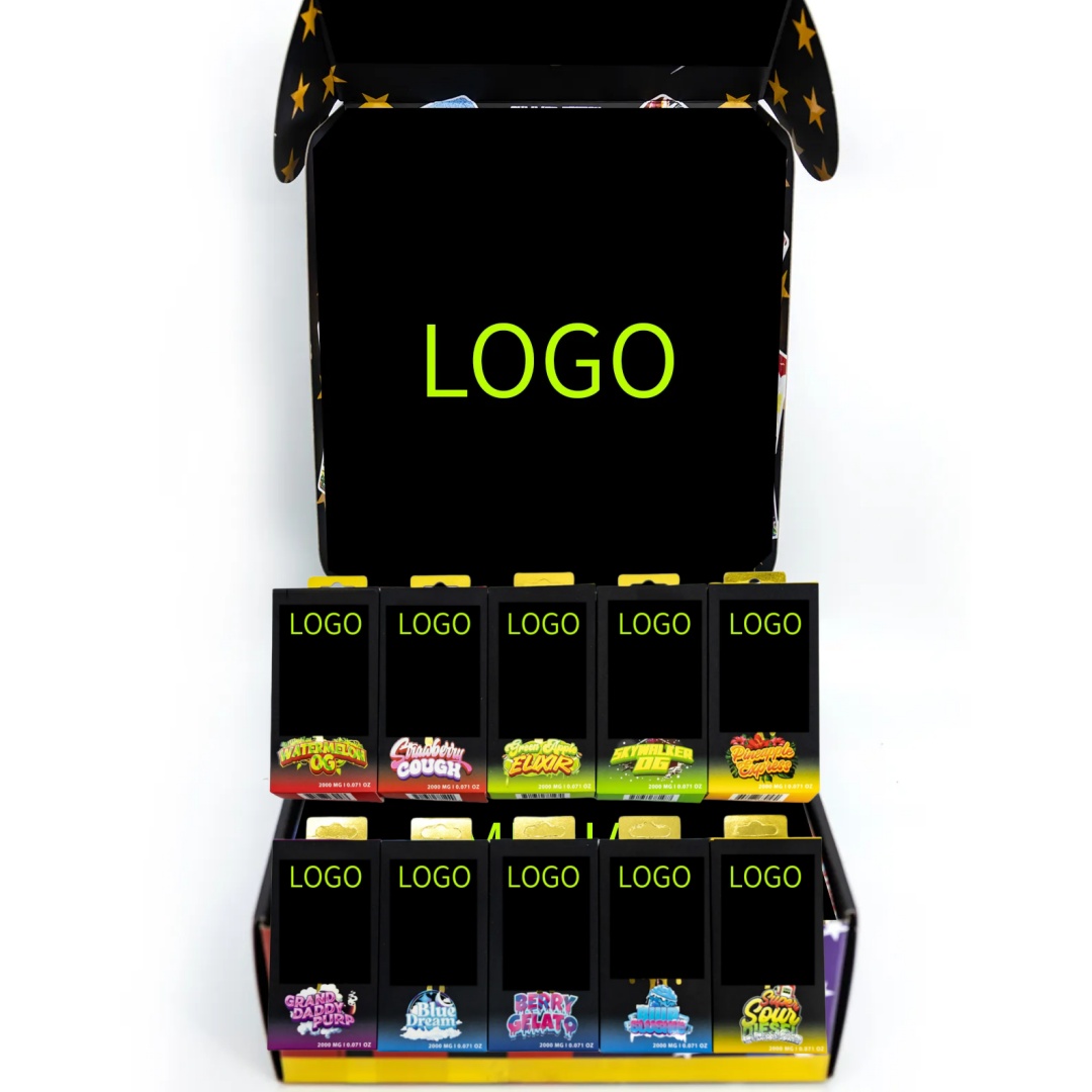 Wholesale Empty Packaging Display Box Empty Cartridge Storage Container 2ml Plastic Tube Carton Premium Packaging Hand Box Mylar Bags Sticker Packagin