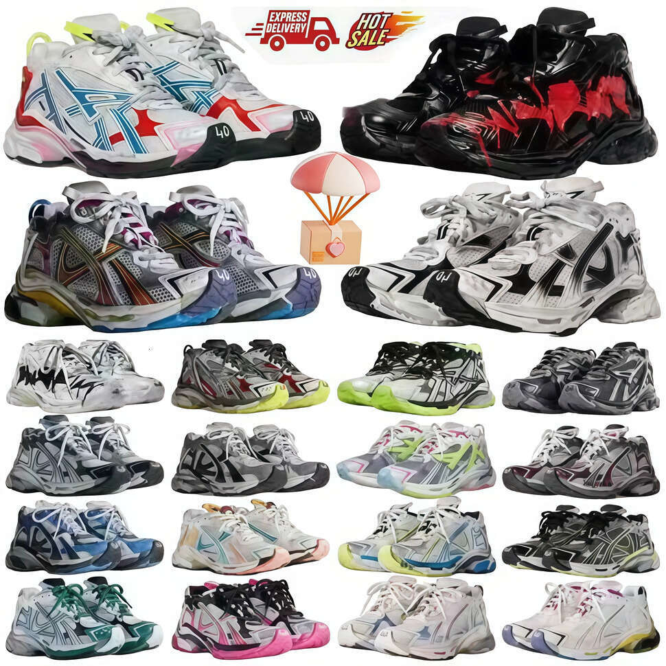 runners 7.0 7.5 track 3.0 Replica style shoes designer luxury sneakers platform brand all black white multicolor ancien daddy men women trainers tennis shoes sizes 35-46