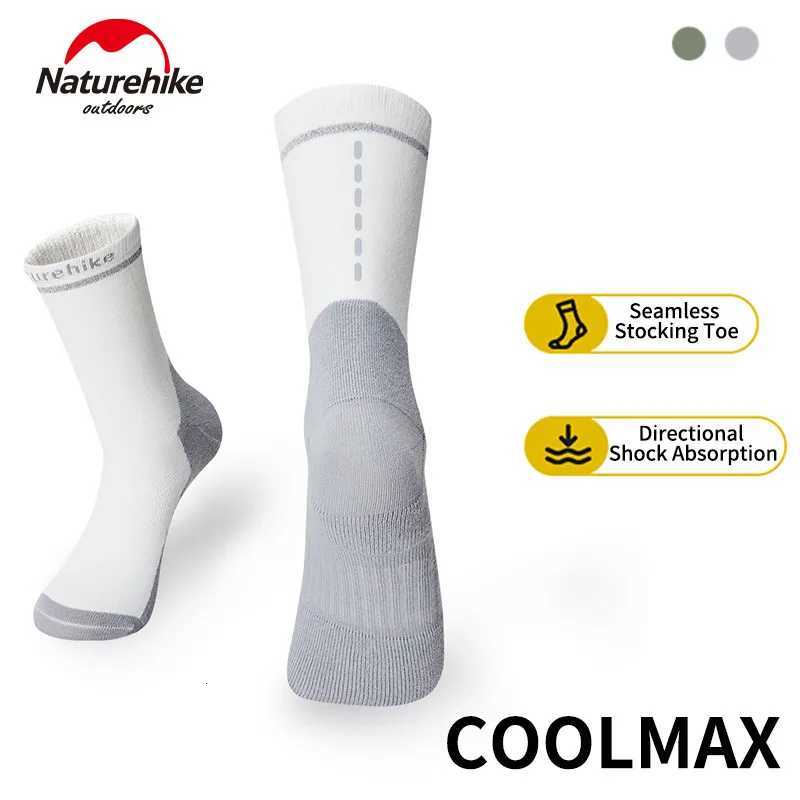 Naturehike Cycling MidCalf Socks shock absorption for Men Women 1pair Bicycle Cycling Running Sports Cotton Socks BreathableW251011