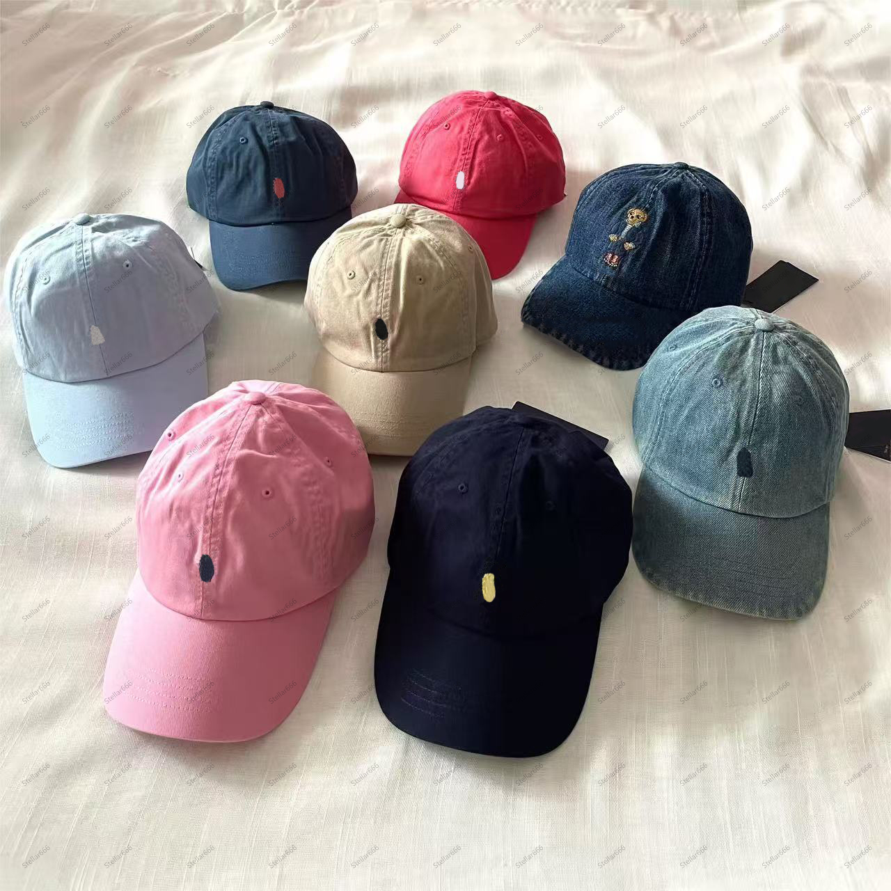 polo hat Embroidery Baseball Caps Men's Casual Sports Cap Women's Outdoor Sun Shading Protection Trendy Hip Pop Couple Hat 2025