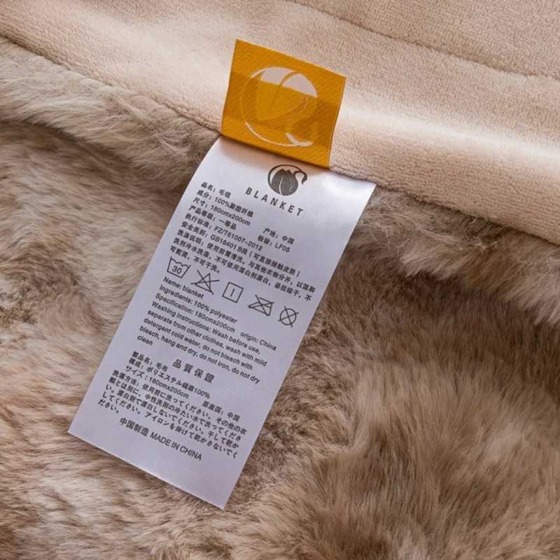 2025 Tuscan Rabbit Fur DoubleLayer Blanket HighEnd Velvet Gradient Warm Luxurious Sofa Blanket for Cozy Comfort C251011