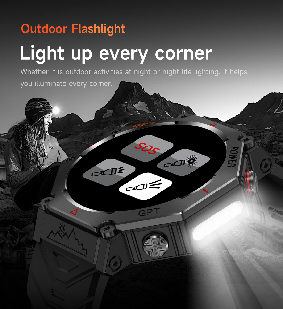 2025 KC91 Waterproof GPS Smartwatch for Outdoor Activities with Bluetooth Calling & NFC Features