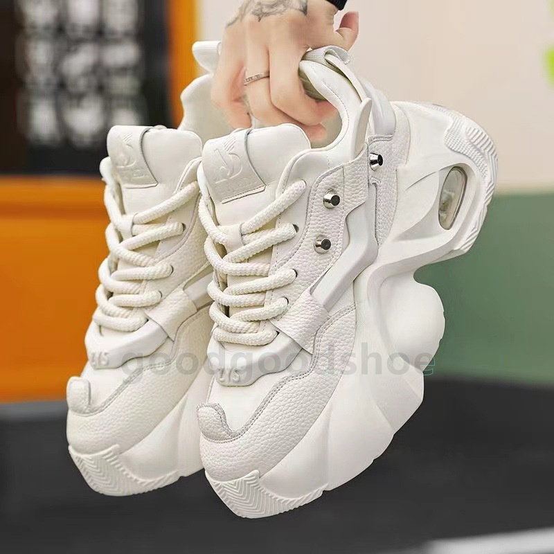 Designer Shoes mens durable Thick-soled sneakers Versatile Black White Non-slip trainers Casual Wear runners dad shoes Size 39-46
