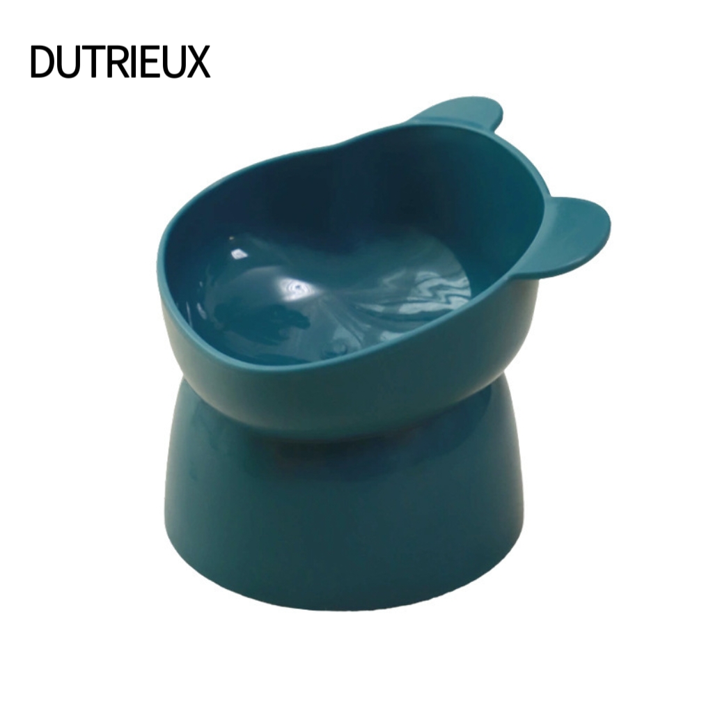 K3185 Slanted Rim Ceramic Cat Bowl for Whisker Stress Relief and Flat-Faced Pets Bulk Order