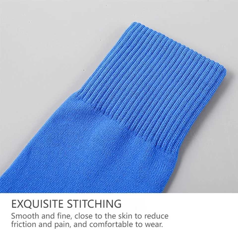 Loogdeel 1Pair Long Heel Soccer Socks Leg Protection Board Covers Anti Friction Calf Shin Guard Pressure Football Socks UnisexW251011