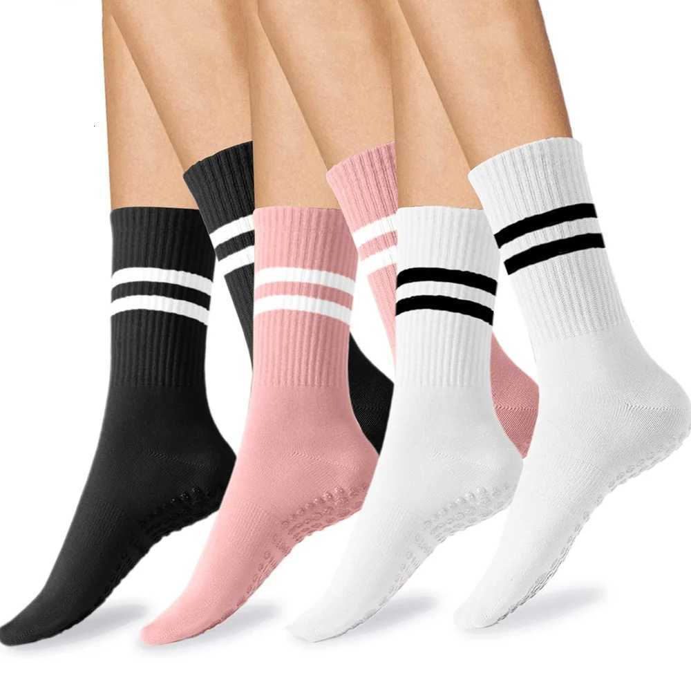 Midtube Women Yoga Socks Cotton Professional Nonslip Silicone Indoor Fitness Socks Floor Socks Dance Pilates Sports SocksW251011