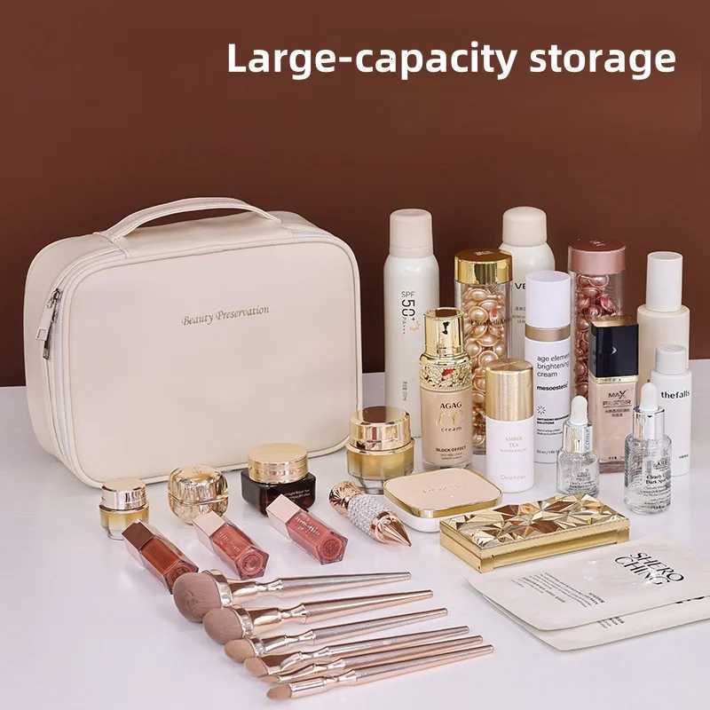 New Fi Wens Cosmetic Bag Portable Storage Bag Large Capacity Luxury Makeup Bag Travel Organizer Essentials Toiletry Bags D251011