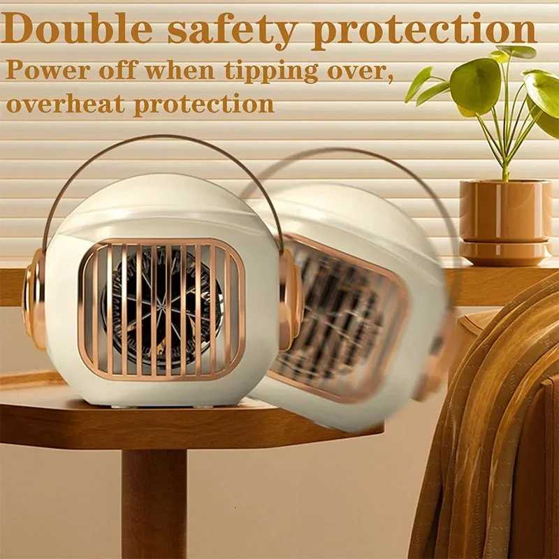 Portable Mini Space Heater 500W With Fast Heating TipOverOverheat Protection Desktop Electric Heater EUUS Plug T251010
