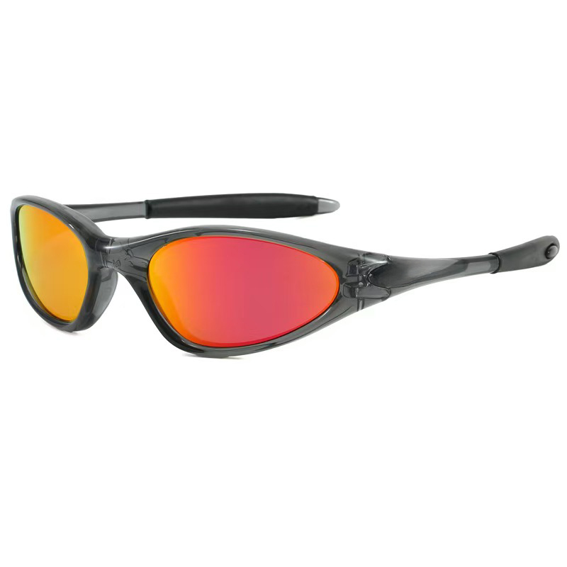 2025 New Style European & American Cross-Border Sunglasses, Men's & Women's TR Retro Oval Frame Outdoor Cycling Goggles Sunglasses