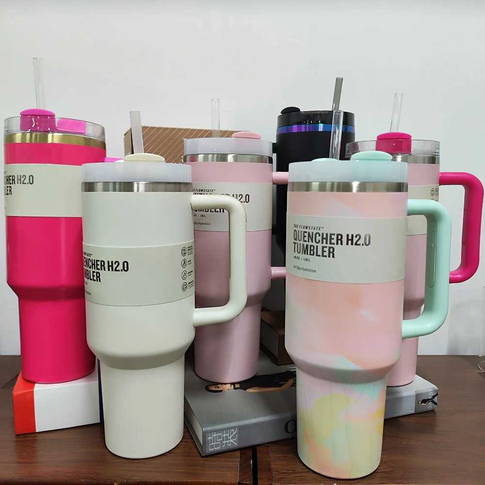 40oz lidar with stainless steel straw lid vacuum insulated car mug double wall thermal travel cup for cold beverages C251011