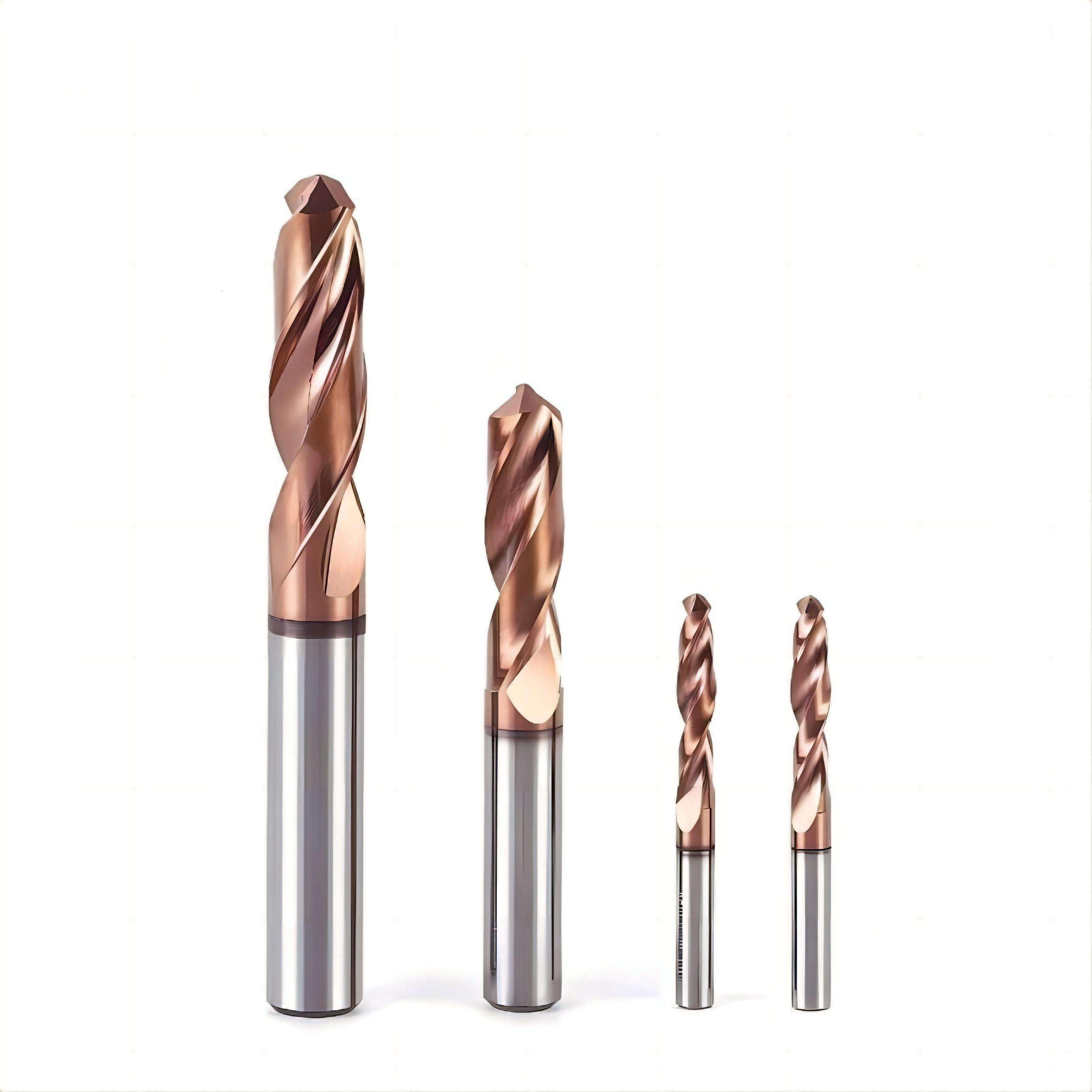 AHNO SP-X 3D High-Speed Tungsten Steel Carbide Internal Cooling Drill Bit with Fixed Shank and Water Outlet