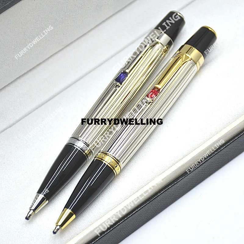 Wholesale High Quality Bohemies Mini Ballpoint Pen Black Resin And Metal Design Office School Supplies Writing Smooth Ball Pens Dwe74 With Dia Serial Number