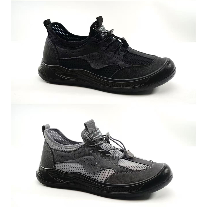 Breathable Mens Casual Hiking Shoes - Non-Smelling Mesh Footwear with Comfort Soft Sole