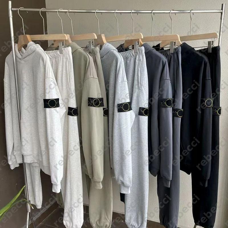 Trendy brand Designer Tracksuit autumn outdoor Sports Set solid color armband mens womens hoodie pants sets versatile hooded clothing loose fit CSD2510112