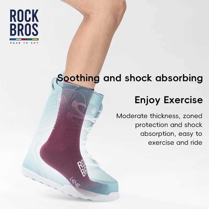 ROCKBROS Cycling Socks Breathable Professional Sport Socks Comfortable Highelastic Outdoor Bicycle Socks shockabsorbing 2PairsW251011