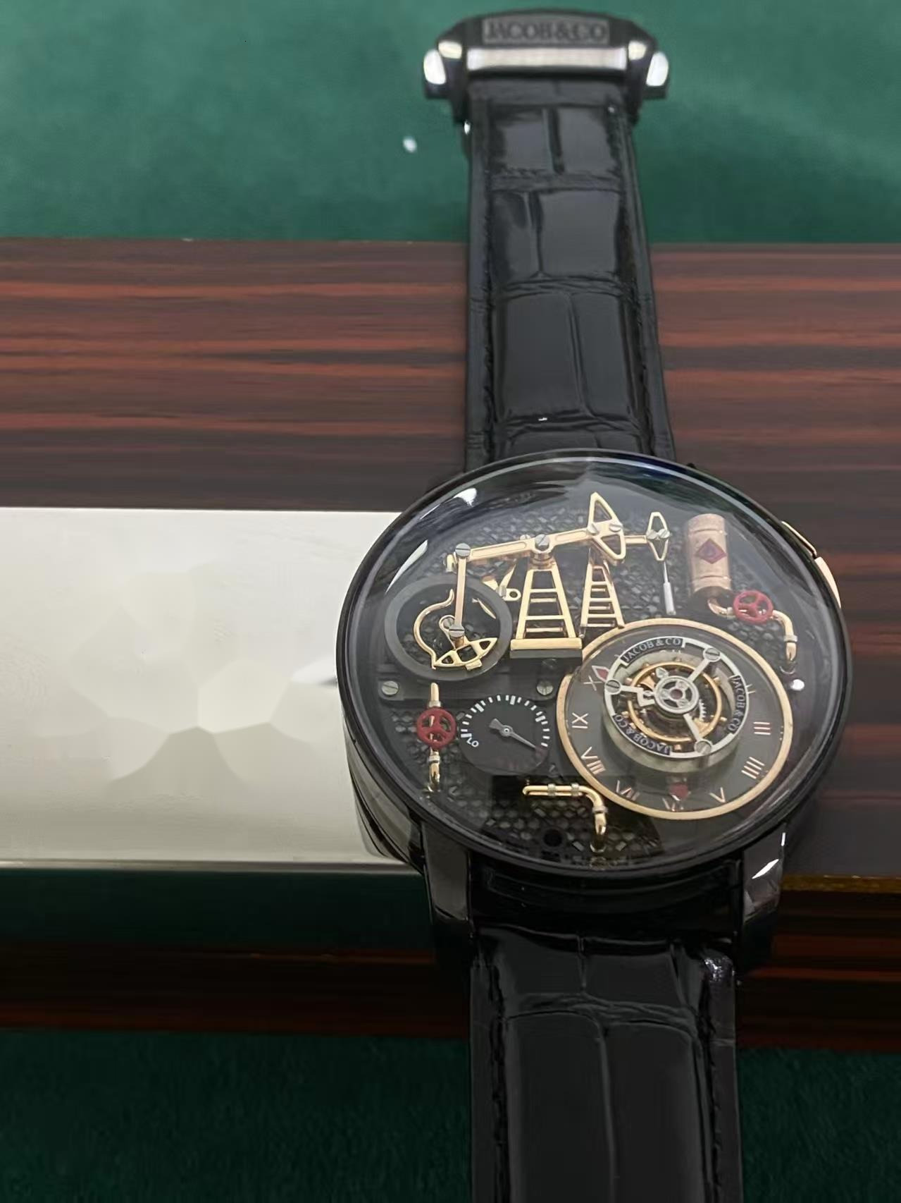 designer men watch 10A high quality automatic mechanical movement uhren leather strap reloj montre jason007 luxe watchbox BIC6