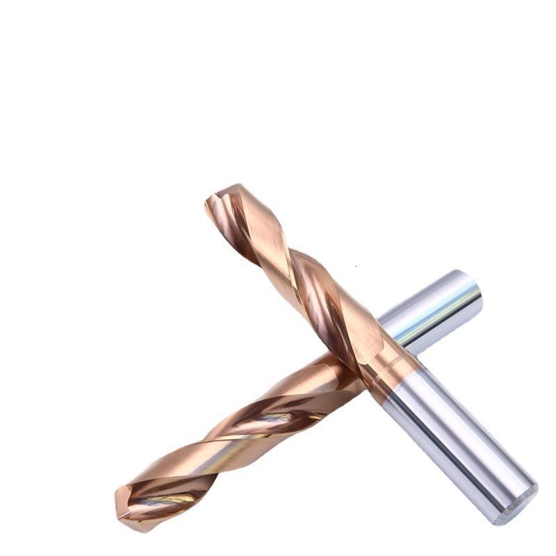 AHNO SP-X 3D High-Speed Tungsten Steel Carbide Internal Cooling Drill Bit with Fixed Shank and Water Outlet