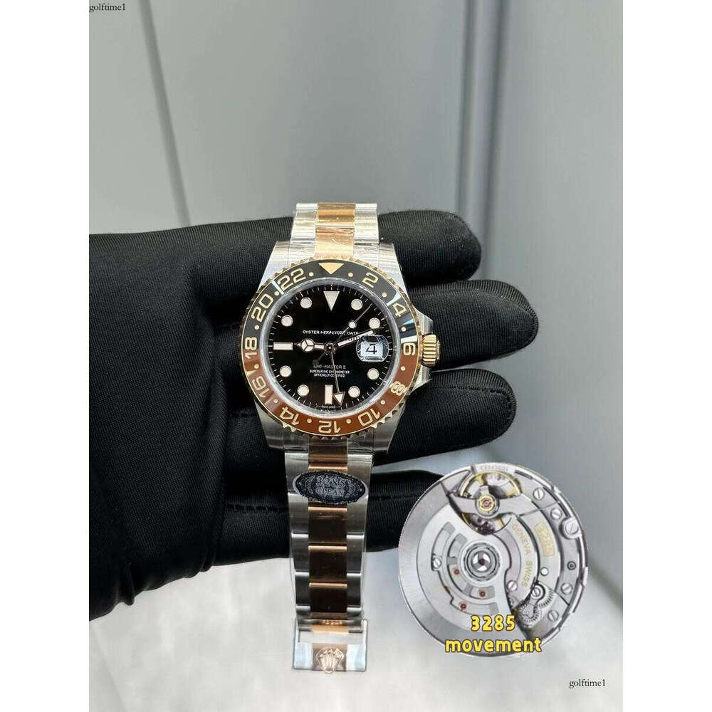 High Clean Mens 40mm Green Pepsi Bezel Batman Designer Watch Automatic Mechanical 3285 Movement 904l Bracelet Box 904LSteel case Waterproof with box