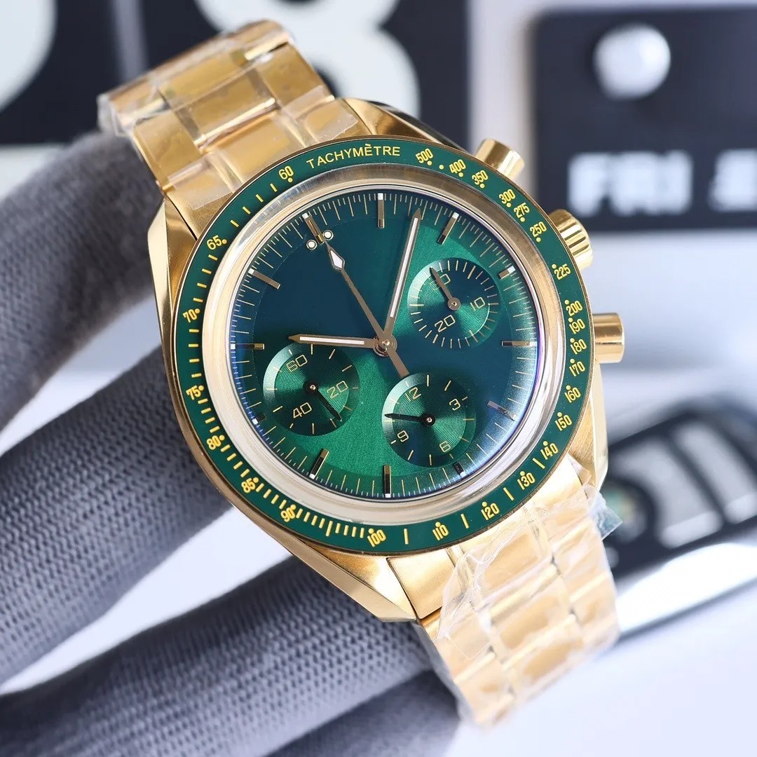 U1 Top AAA V3 Ceramic Bezel Moon Men's Watch Speed Racing Orologio Sapphire Men Watch Automatic Movement Swiss Watch Fashion Mechanical Montre De