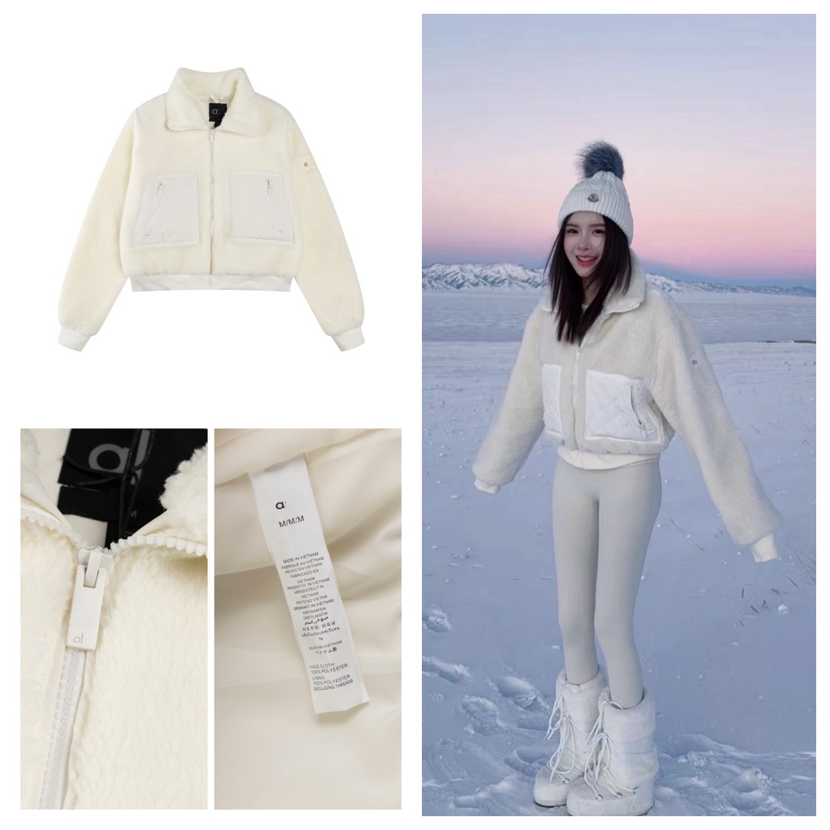 Autumn Winter Woman Brown Lamb Wool Narcos Jacket Emerging Designer Stand Collar Patchwork Zipper men's Thickened Warm Loose Sporty Casual